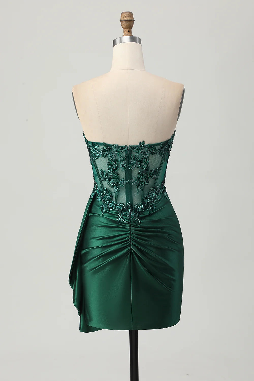 DingJi Wedding Shiny Sweetheart Tight corset Short Homecoming Dresses